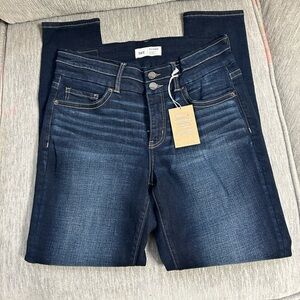 BKE Victoria Dark Indigo Jeans size 28 X 29 MID-RISE ANKLE SKINNY